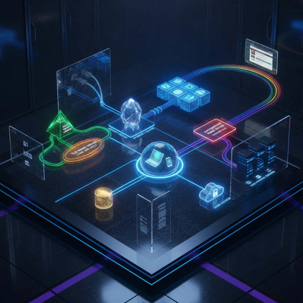 dns resolution network diagram